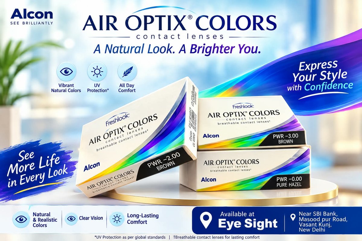 Air Optix Colors contact lenses available at Eye Sight Vasant Kunj