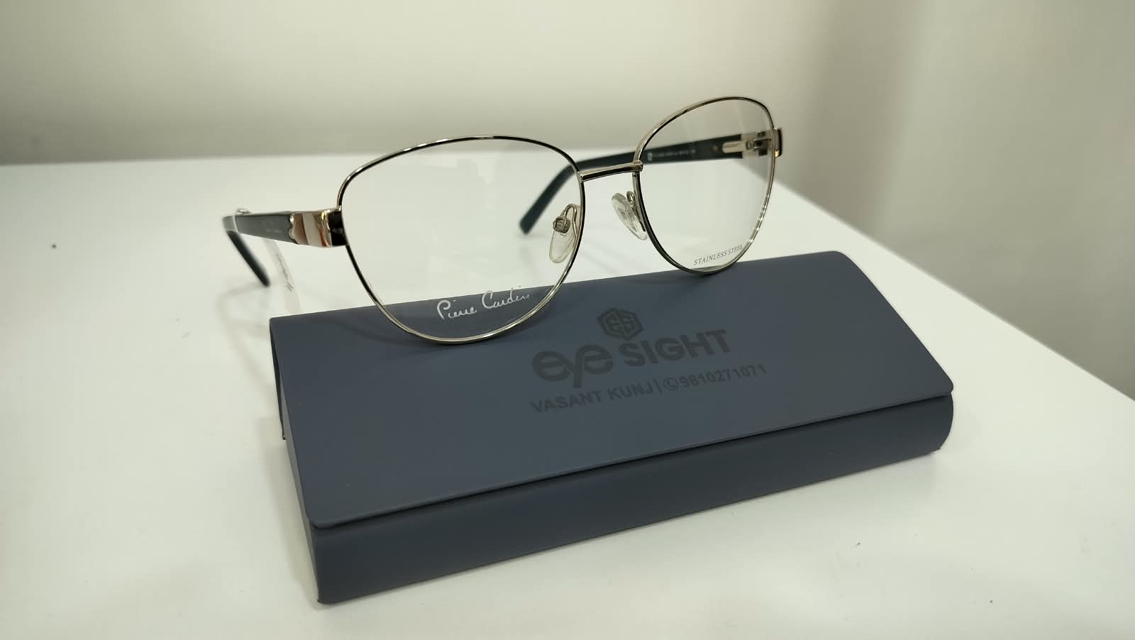 Pierre Cardin silver round frame at Eye Sight