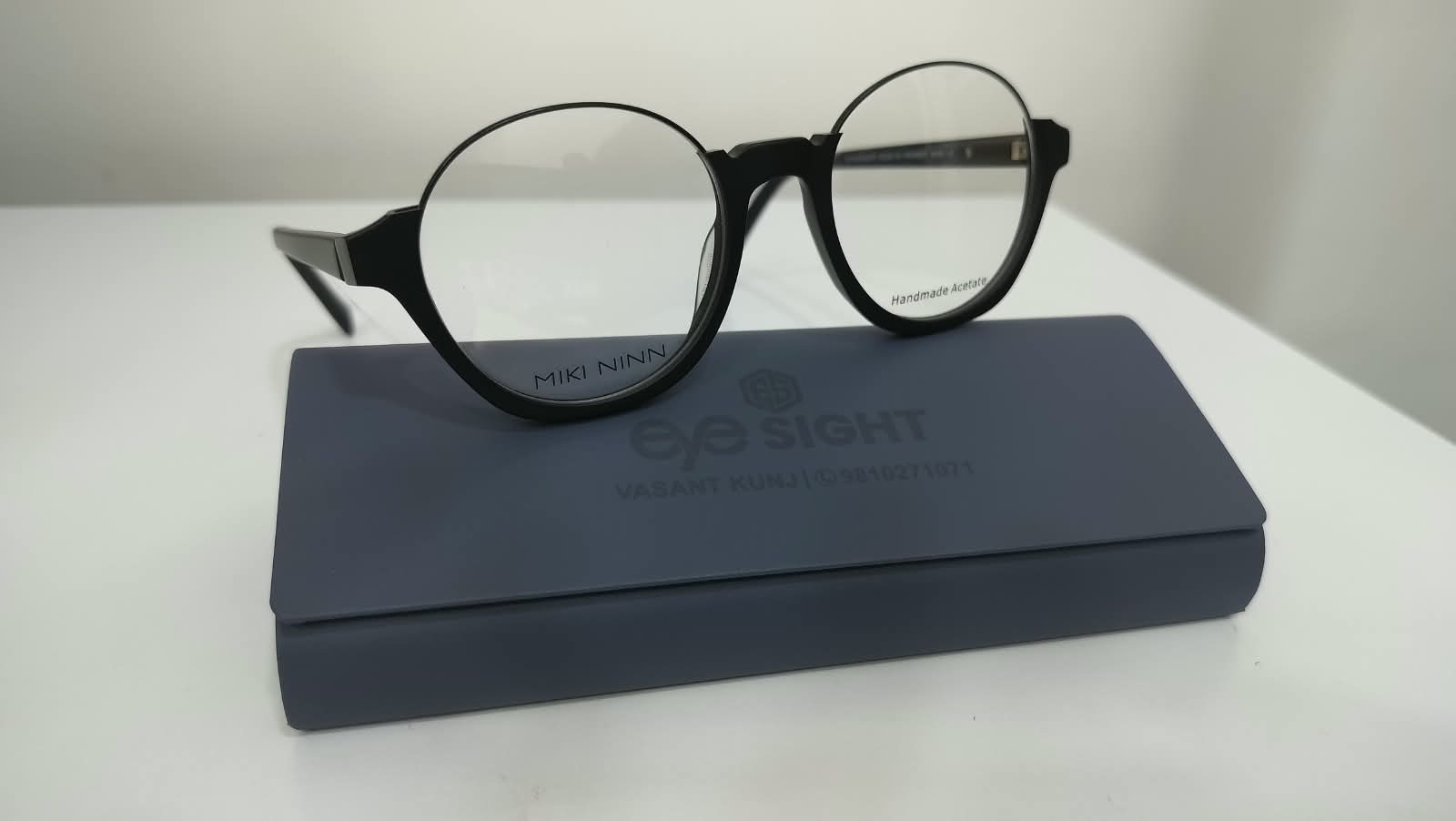 Miki Ninn black round frame at Eye Sight