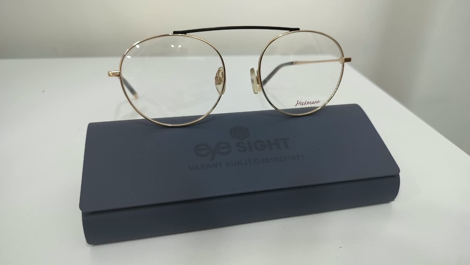 Hickmann gold round frame at Eye Sight