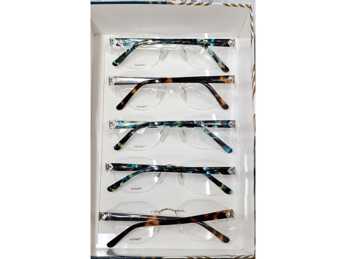 Rimless and half-rim optical frames on display at Eye Sight